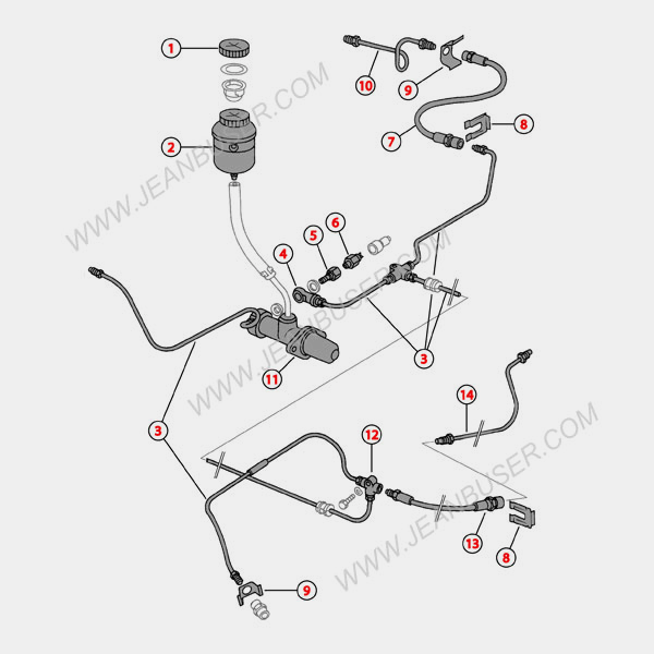 Accessoire de tuyau de frein pour Porsche 911 & 912