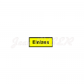 Etiquette jaune "Einlass" pour filtre à huile 356