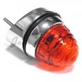 Front turn signal light assembly with amber lens, left, 356 BT6 (62-63) + 356 C (64-65)