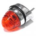 Front turn signal light assembly with amber lens, right, 356 BT6 (62-63) + 356 C (64-65)