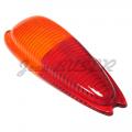 Rear tail light lens, amber and red, left, 356 A T1 (57-59)  + 356 B (59-63) + 356 C (64-65)
