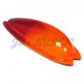 Rear tail light lens, amber and red, right, 356 A T1 (57-59)  + 356 B (59-63) + 356 C (64-65)