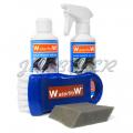 Cleaning and nourishing kit for classic car leather