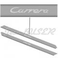 Stainless steel door sill cover set with « Carrera » logo, 911 (74-98)