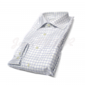 Long-sleeved sport shirt with chequered pattern