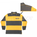 Polo Rugby Grand 911 jaune et gris