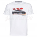 White T-shirt with Design Porsche logo