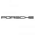 Adhésif Porsche noir sur bas de caisse 911 74- (2 pièces)