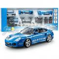 Mod�le r�duit 1/18e 996 Turbo bleu ""Bilstein"" + Kit accessoires