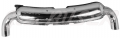 Stainless steel polished dual pipe Sport muffler, 911 2.7-3.0 L (75-78) + 911 Carrera 3.2 L 84 m/m.