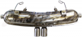Stainless steel sport exhaust muffler for Porsche Boxster S 2.7/3.2