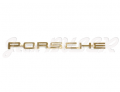 Gold-plated “Porsche” lettering on rear fascia 356 B T-6 (62-63) + 356 C (64-65)