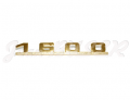 Gold plated « 1600 » emblem on rear fascia 356 A (55-59) + 356 B T-5 (60-61)