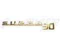 Sigle doré  « 1600 Super 90 » sur face ARR 356 B T-5 (60-61)