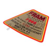 Etiquette pour filtre à huile « Fram » 356
