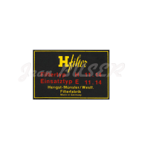 Etiquette noire pour filtre à huile « Hengst » 356
