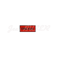 Etiquette rouge "Einlass" pour filtre à huile 356