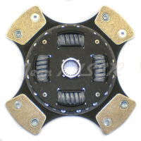 Competition sintered metallic 4-puck clutch disc with racing spring hub 911 (72-86)