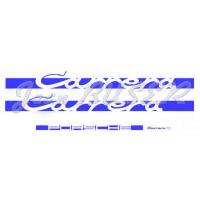 “Carrera” adhesive decal  blue