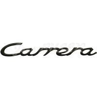 Black « Carrera » insignia for Porsche 993 on front hood