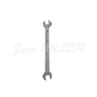 Flat open ended wrench, 8 x 9 mm.