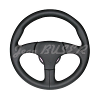 3 spoke steering wheel with stiched black leather finish for 911 (74-89)