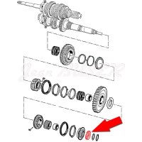 Secondary gearshaft roller bearing 996