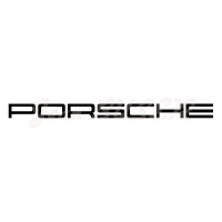 Adhésif Porsche noir sur bas de caisse 911 74- (2 pièces)