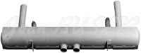 Steel exhaust muffler 80 mm., 356 A T-2 (57-59) + 356 B + 356 C / SC + 912