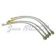 Aviation type stainless braided brake hose kit for Cayenne