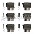 Complete cylinder and piston set (6 pieces) for Porsche 965 Turbo 3.6 L M64.50 engine (93-94)
