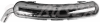 Silenciador de escape en acero inoxidable pulido 911 2.7 L (74-75) +911 Carrera 2.7 L (74-76) 60 mm