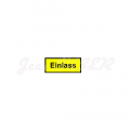 « Einlass » yellow sticker for oil filter 356