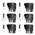 Cylindrée complète 6 pièces 930 Turbo 3.3 (78-89) - Piston 97P12