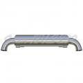 Centrally mounted stainless steel exhaust muffler with dual exhaust pipes for 964 C2/C4 3.6L (89-94)