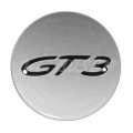 Concave wheel hub cap with GT3 logo