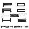 Letras PORSCHE en acabado negro, 911 (72-73)