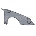 Front right fender, Porsche 993