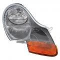 Right-side front head-light with integrated orange turn-signal light for Porsche 996 (1998 )