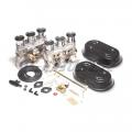 Kit 2 carburateurs PMO 40 m/m + embases + filtres à air + nécessaire de montage