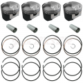 Set of 4 pistons with rings Ø 83 mm. 356 C (60-63) + 356 SC (64-65) + 912 (66-69)