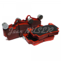 Set of 4 port rear brake pads for Porsche Cayenne (Red)