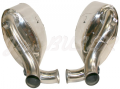 Par de silenciadors de escape sport en acero inoxidable para 993 Turbo (94-97) 60mm