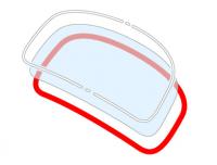 Coupé rear window seal, 356 pre-A (50-55) + 356 A (56-59) + 356 B T-5 (59-61)