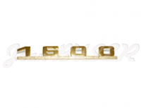 Gold plated « 1600 » emblem on rear fascia 356 A (55-59) + 356 B T-5 (60-61)