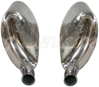 Pair of stainless steel sport exhaust mufflers for Porsche 993 ) (94-98)