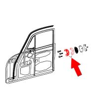 Right door latch 356 A T2 (57-59) + 356 B (60-63) + 356 C (64-65)