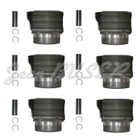 Complete 6-cylinder set with pistons for Porsche 993 – 100P47 Pistons