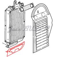 Deflector inferior del enfriador de aceite delantero derecho 911 / 911 Turbo ( -89)