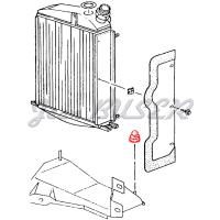 Butée inférieur de radiateur d'huile 964 + 993